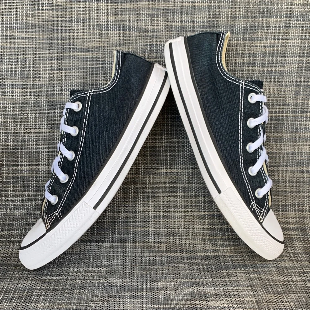 Converse Chuck Taylor All Star Low top Black Canvas Sneakers Shoes Youth Size 3